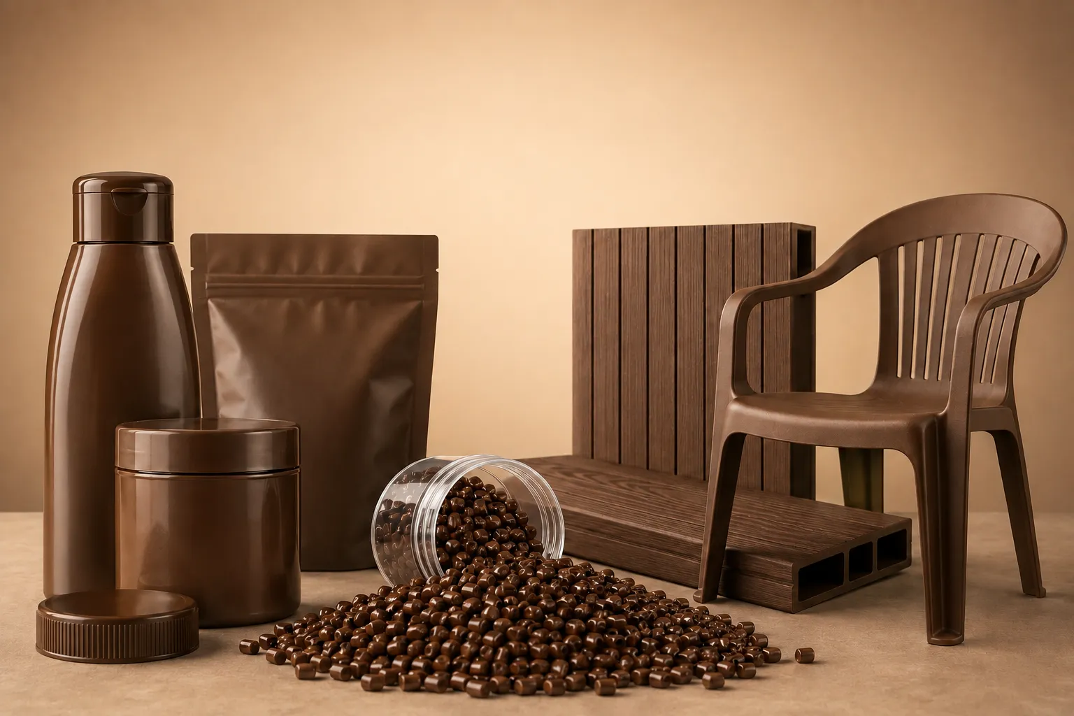 Brown Masterbatch Applications in Packaging and Furniture